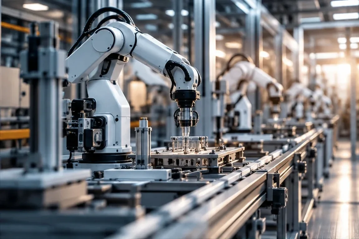 Industrial automation equipment in a production environment